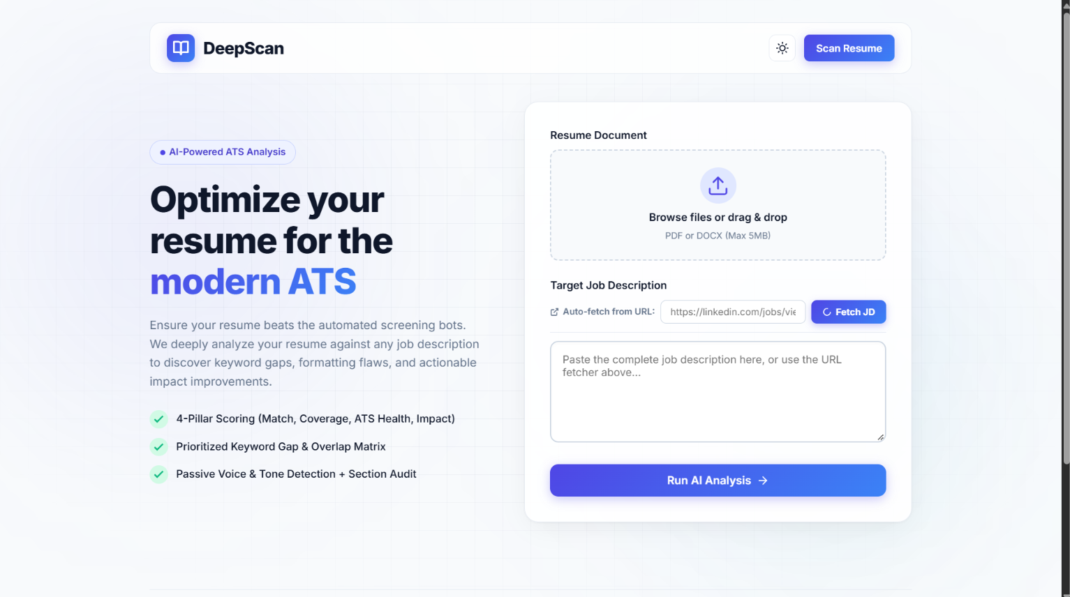 DeepScan — AI Resume Screener